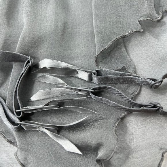 SKIMS Romance Garter Bikini Charcoal Womens XL - Picture 9 of 16